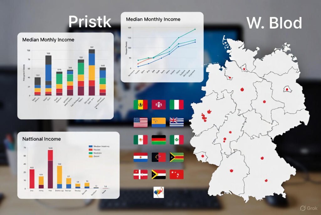 Median Monthly Income by Nationality (Immigrant Group) in Germany [OC]
