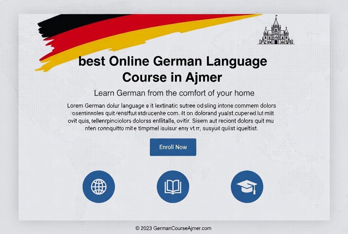 German Learning Online Best Online German Language Course in Ajmer | Learn German from Experts